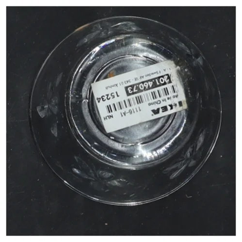 Glas med blomstermønster fra IKEA (str. 6x7 cm)