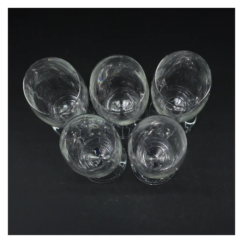 Fem flotte ølglas fra Eva Solo (str. Ø. 7 cm. længde, 23 cm. 5 styk)