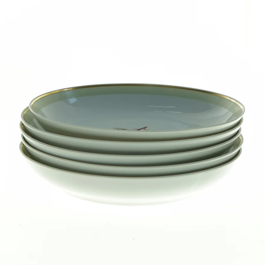 Porcelænsskåle med bærdekoration fra Lyngby (str. Diameter 20 cm)