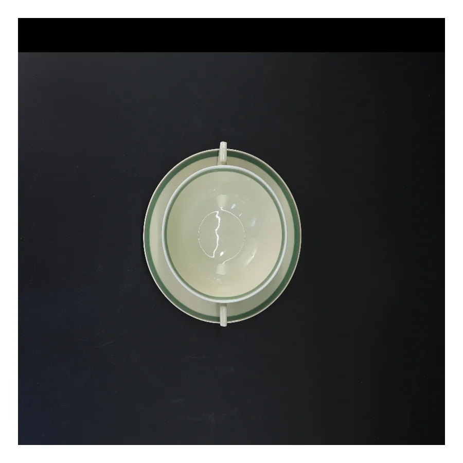 4 suppeteriner fra Royal Copenhagen (str. Kop ø, 13 cm. underkop. ø. 17 cm. 4 z)