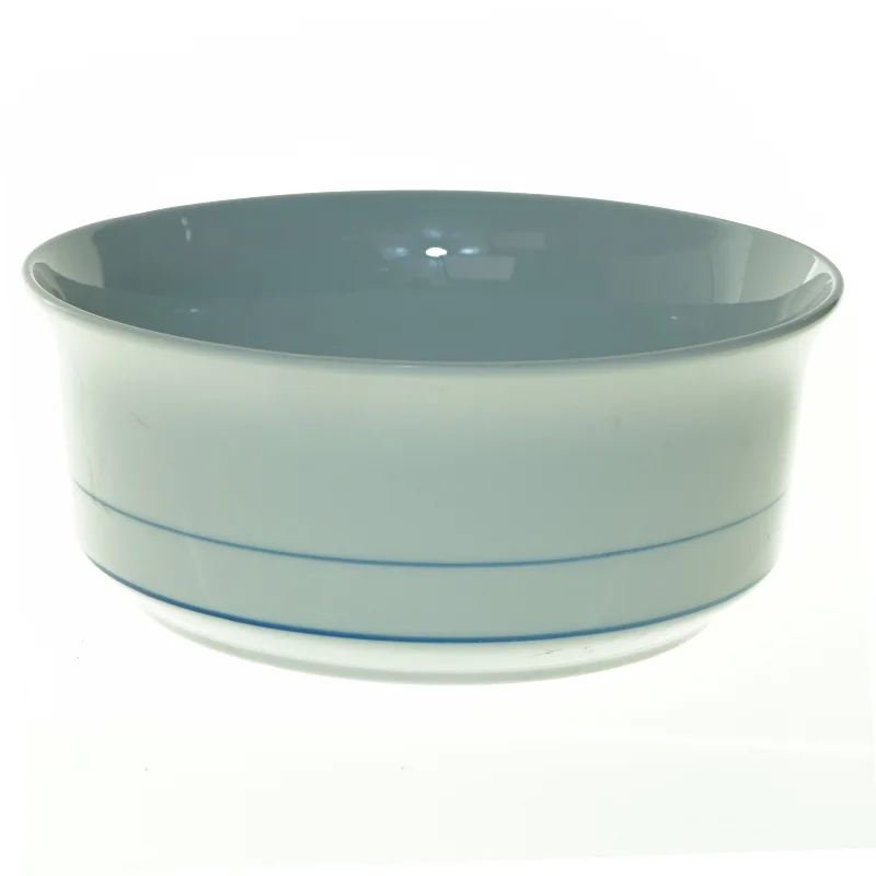 Hvid skål med blå linje fra Kahla (str. 21 x 9 cm)