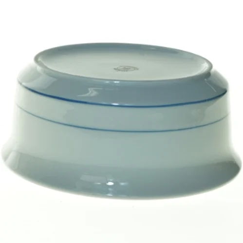 Hvid skål med blå linje fra Kahla (str. 21 x 9 cm)