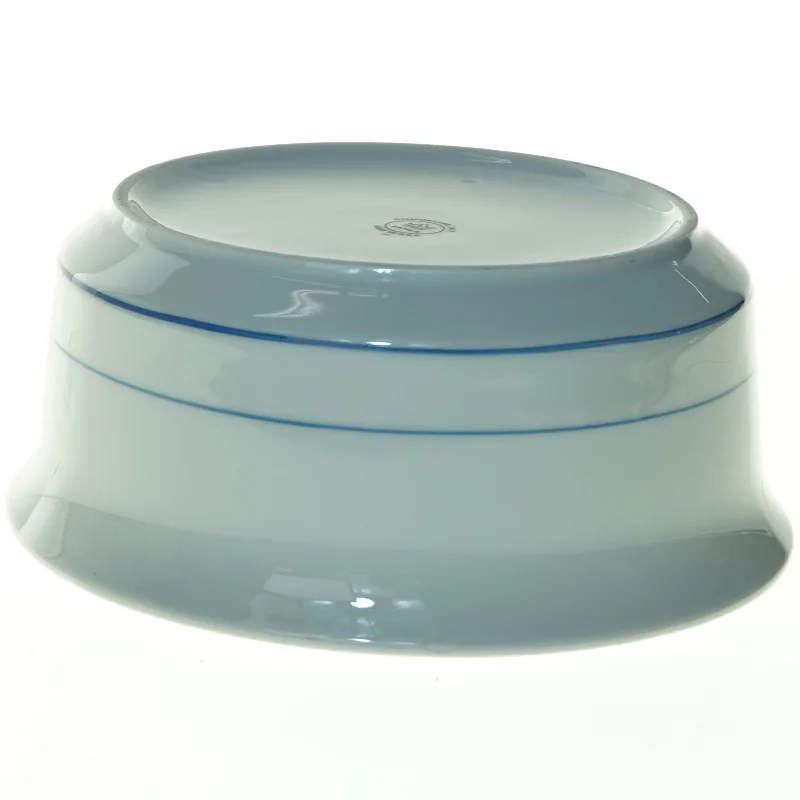 Hvid skål med blå linje fra Kahla (str. 21 x 9 cm)