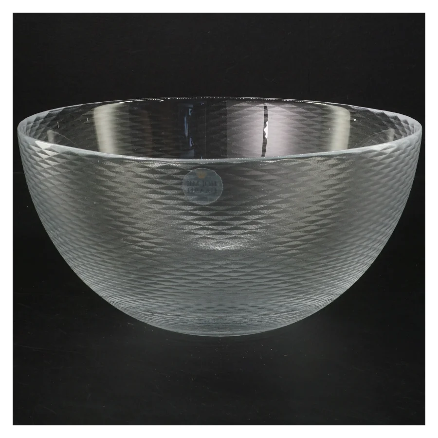 Smuk Glasskål fra Holmegaard (str. Ø 22 cm)