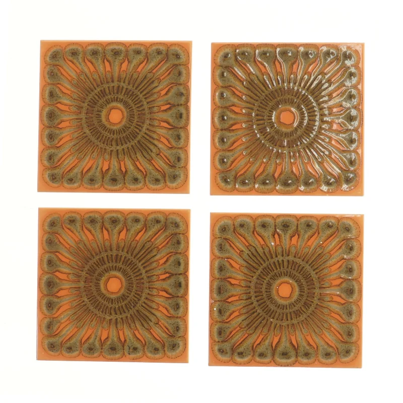 Keramiske fliser med mønster (str. 15,2x15 cm)