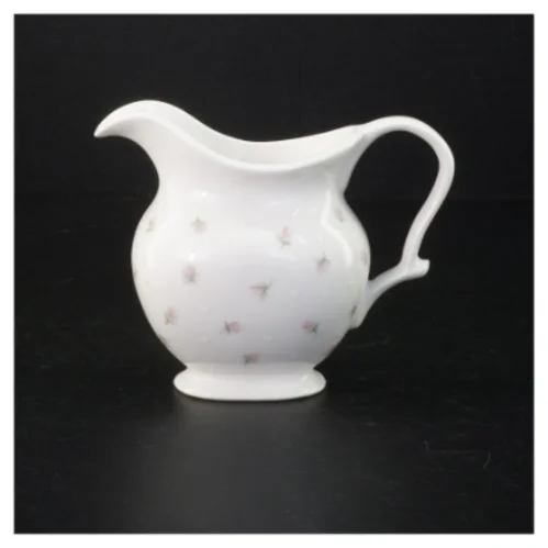 Porcelænskande med blomstermotiv (str. 14 cm)