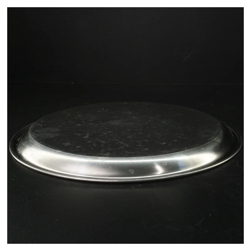 Sølvfarvet bakke (str. Ø32 cm)