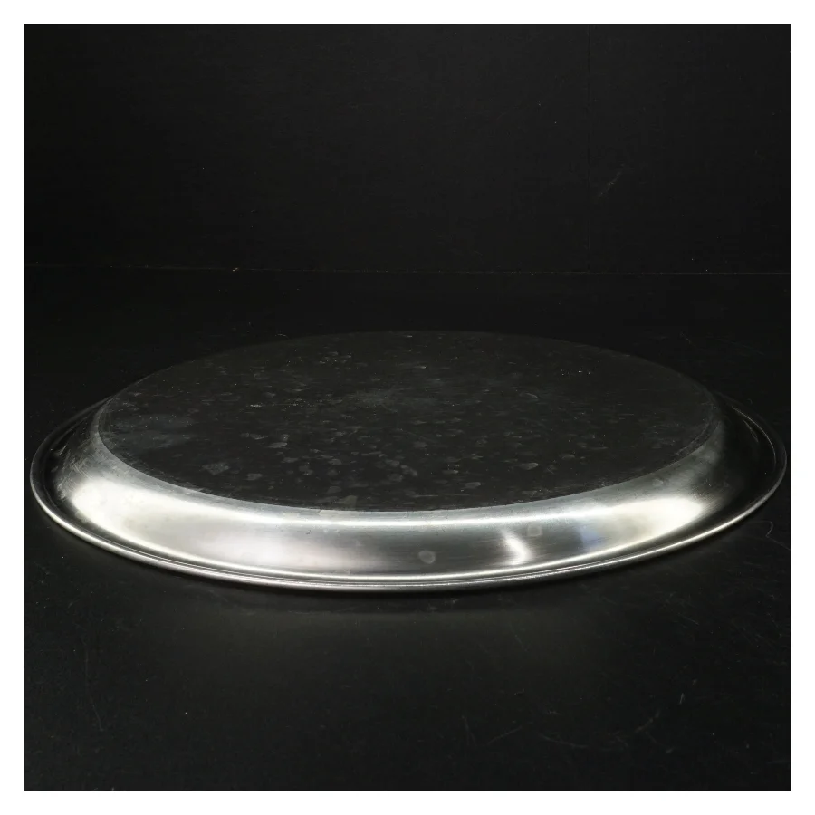 Sølvfarvet bakke (str. Ø32 cm)