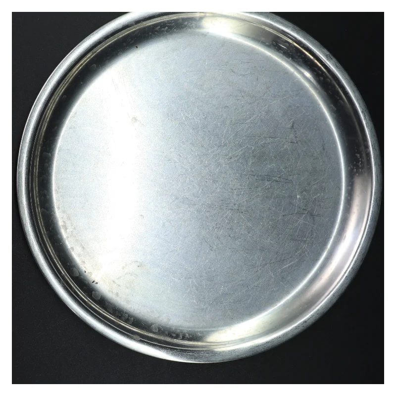 Sølvfarvet bakke (str. Ø32 cm)