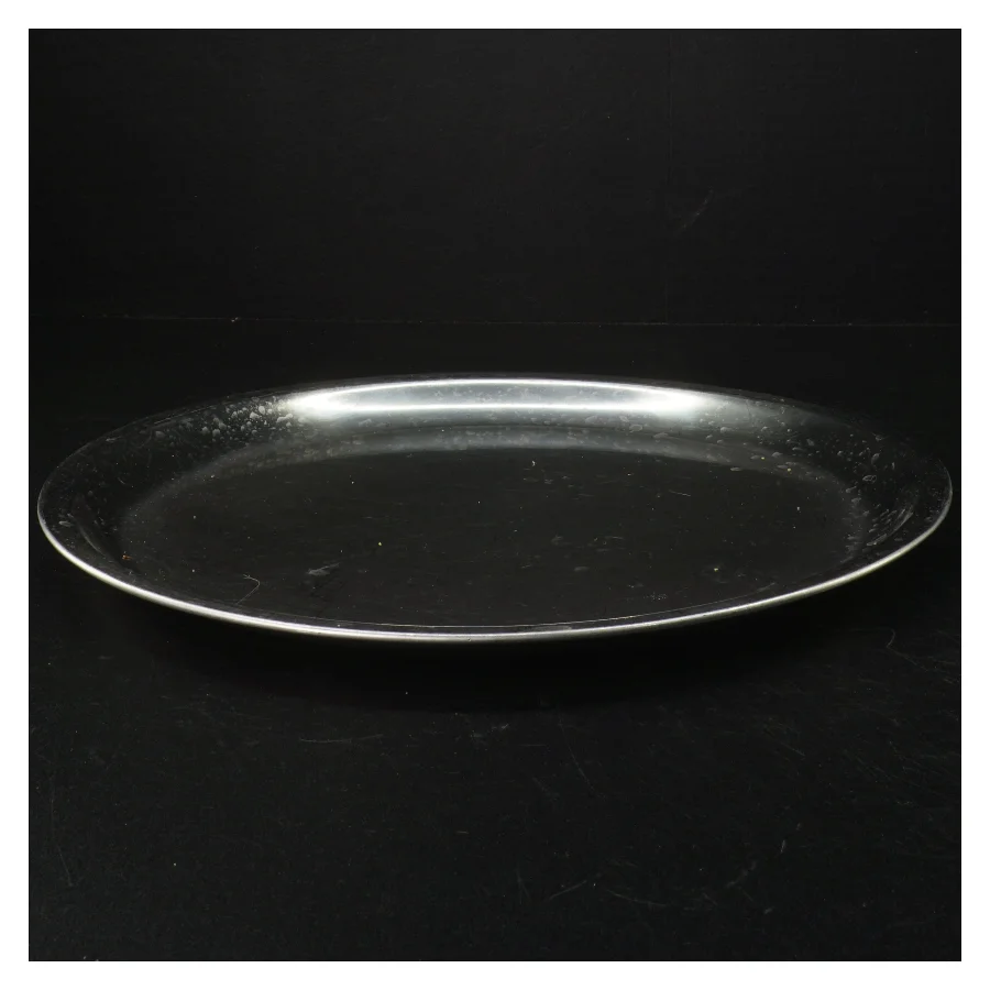 Sølvfarvet bakke (str. Ø32 cm)