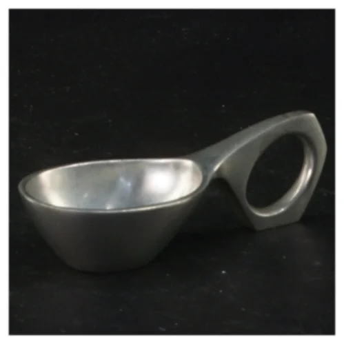 Tin bjesk snaps ske (str. 10 x 4 cm)