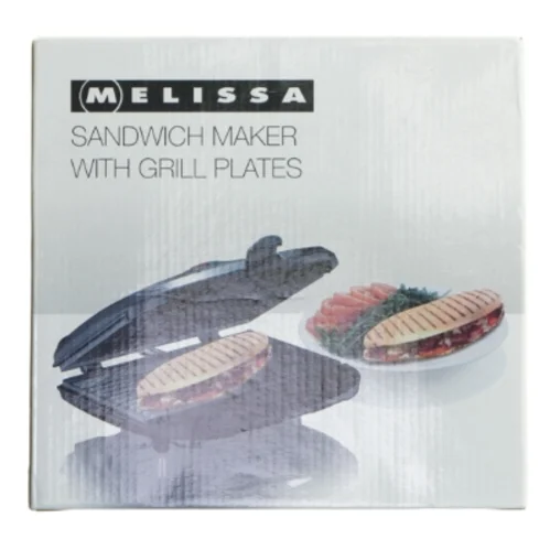 Ny Sandwichmaskine med grillplader fra Melissa (str. 22x22 cm)