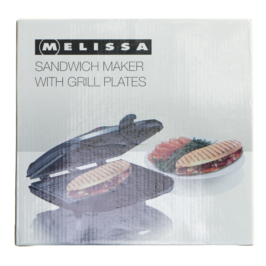 Ny Sandwichmaskine med grillplader fra Melissa (str. 22x22 cm)