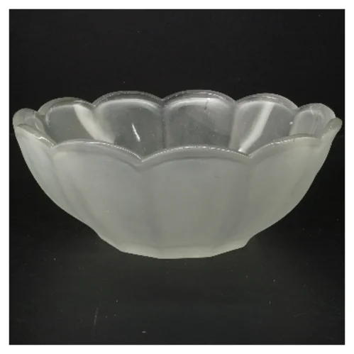 Glasskål frostet (str. Ø 25 cm)