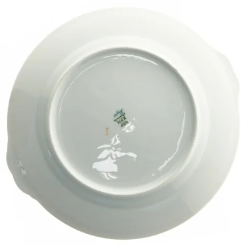 Porcelænsfad med blomsterdekoration (str. 30 cm)