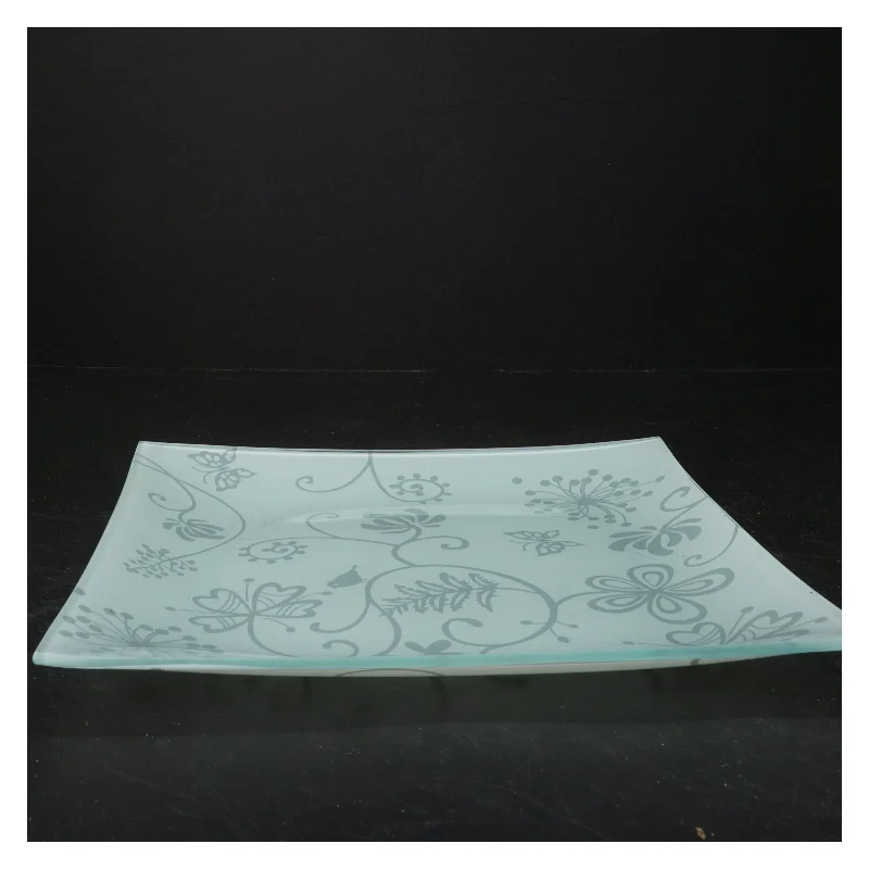 Dekorativt kvadratisk fad (str. 27x27x1 cm)