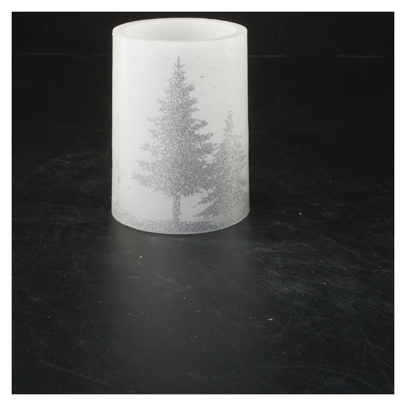 Dekorativt  vokslys (str. 10x7,5 cm)