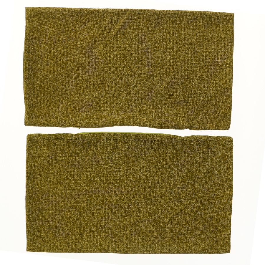 Oliven-grønne pudebetræk (str. 57x33 cm)