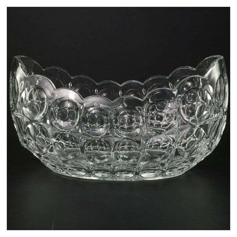 Smuk Oval skål med mønster (str. 26x14 cm)