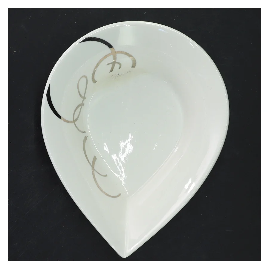 Jubilæums Dråbeskål porcelænsskål fra Blomsterberg  (str. 20x16 cm)