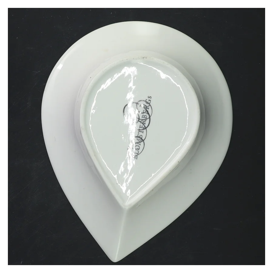 Jubilæums Dråbeskål porcelænsskål fra Blomsterberg  (str. 20x16 cm)