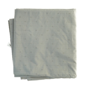 Dug med hvide striber og detaljer (str. 132 x, 256 cm)