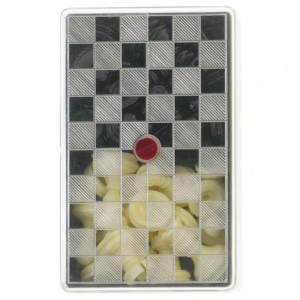 Skakbrikker i æske   (str. 14x9x4 cm)