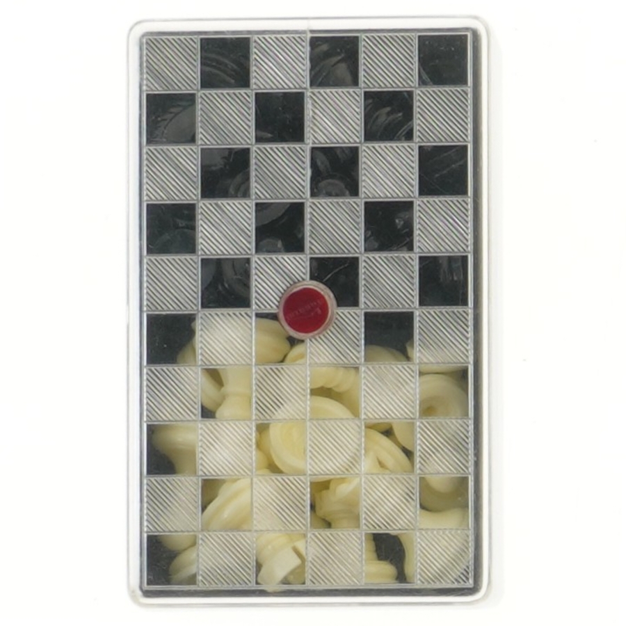Skakbrikker i æske   (str. 14x9x4 cm)