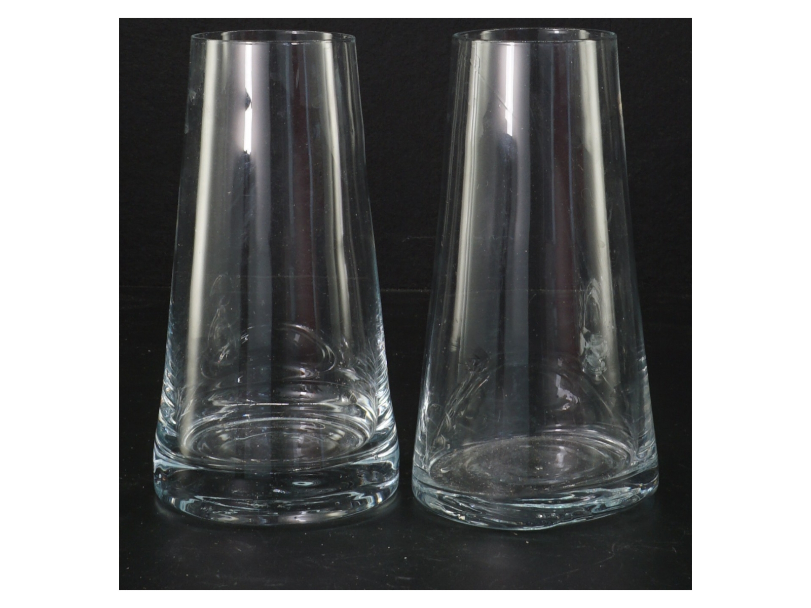 Glasvaser, 2 stk (str. 15 cm. 2 styk)