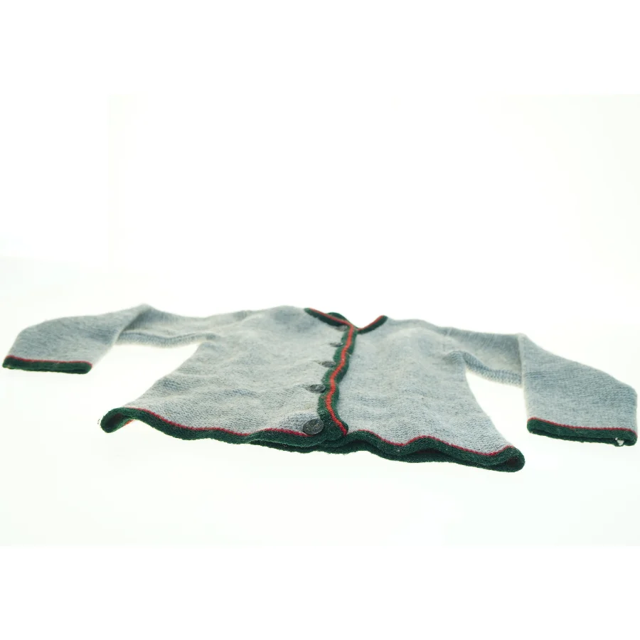 Strikket trøje (str. 32 x, 42 cm ærme 31 cm)