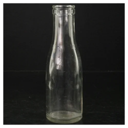 5 Genbrugsglasflasker (str. H. 19 cm. 250 ml)