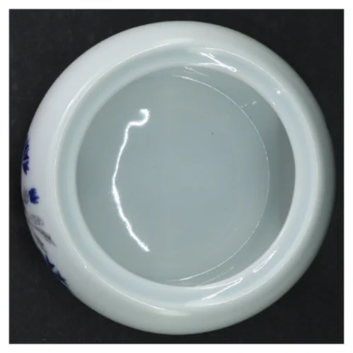 Dementer blå kornblomst B&G porcelænssukkerskål fra B&G, Demeter (str. H. 11,5 cm. ø. 11,5 cm)