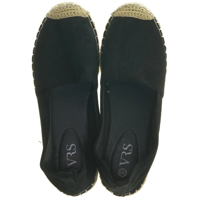 Sorte espadriller fra VRS (str. 38 )