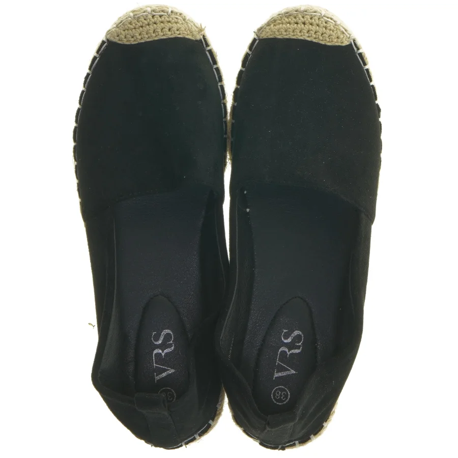 Sorte espadriller fra VRS (str. 38 )