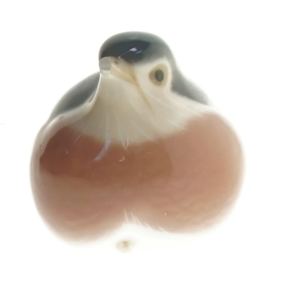 Porcelænsfugl rødkælk  (str. 7 cm)