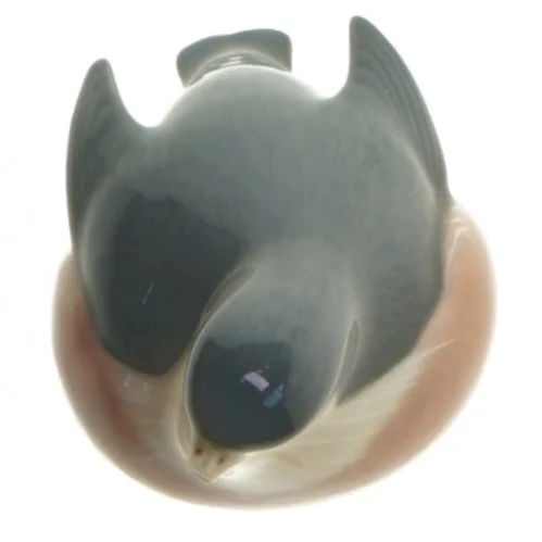 Porcelænsfugl rødkælk  (str. 7 cm)