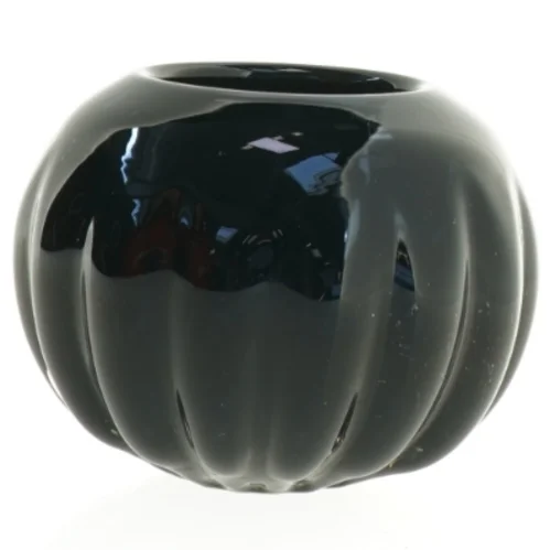 Sort keramik vase (str. 13 x 10 cm)