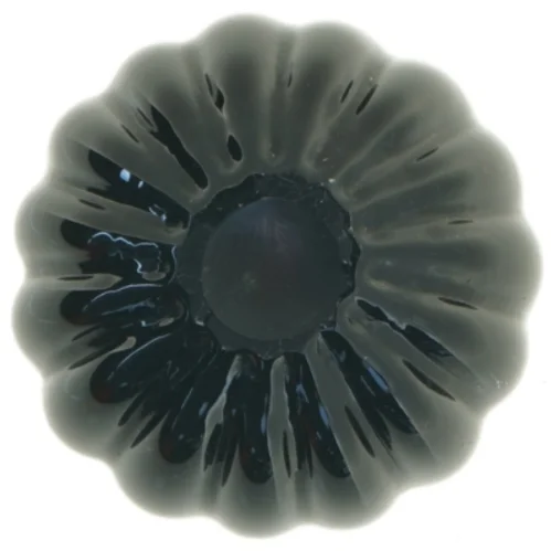 Sort keramik vase (str. 13 x 10 cm)