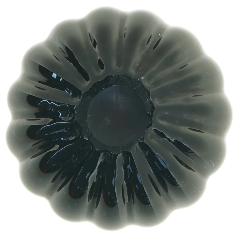 Sort keramik vase (str. 13 x 10 cm)