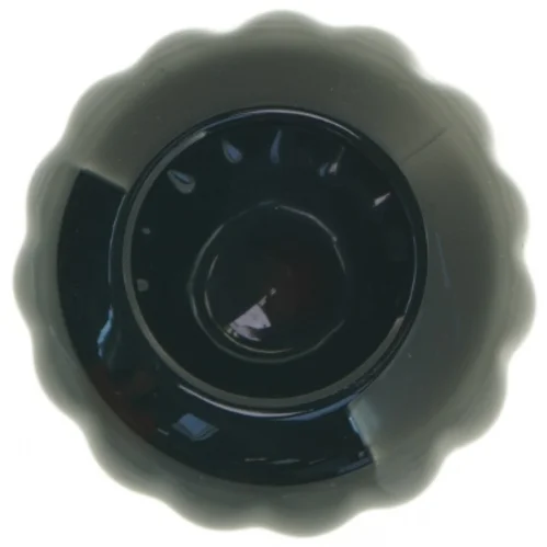 Sort keramik vase (str. 13 x 10 cm)