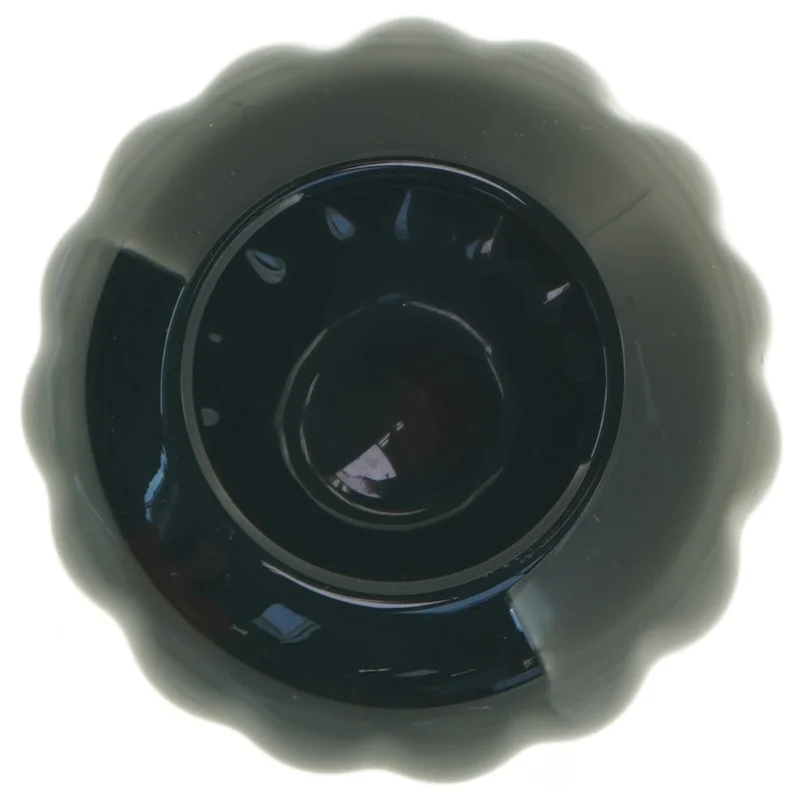 Sort keramik vase (str. 13 x 10 cm)