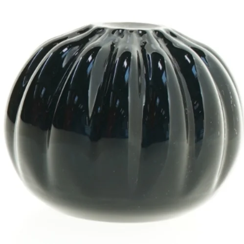 Sort keramik vase (str. 13 x 10 cm)
