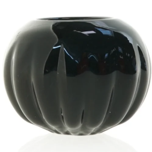 Sort keramik vase (str. 13 x 10 cm)