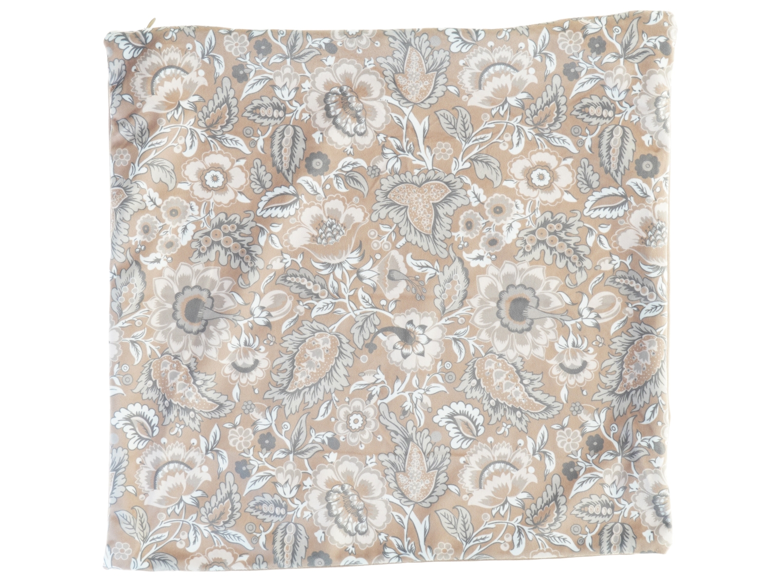 Pudebetræk med blomsterprint (str. 45 x 43 cm)