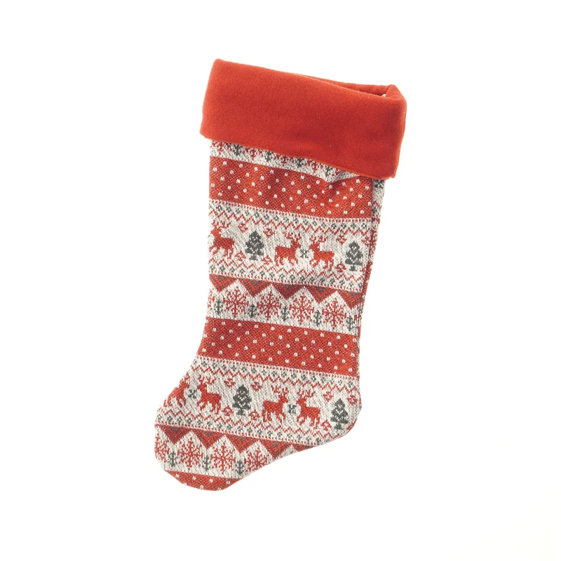 Julesok med mønster (str. 42x20 cm)