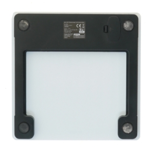 Digitale badevægt med kropanalyse fra Quigg (str. 2x30x30 cm)