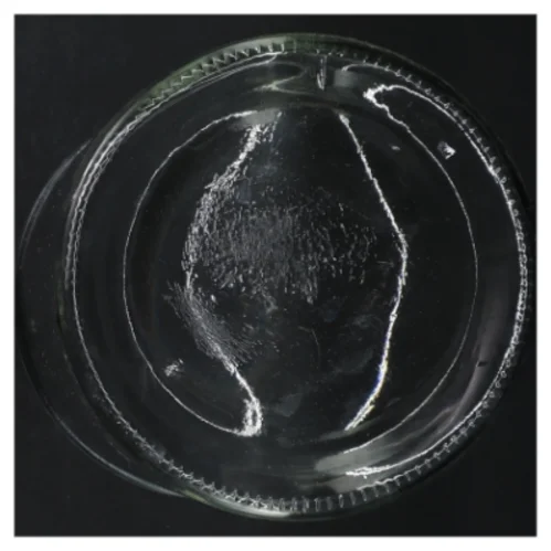 Glasvase (str. H. 17,5 cm. ø. 13,5 cm)