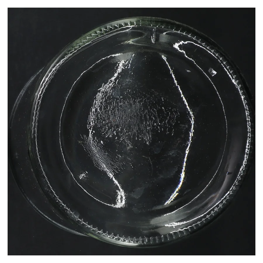 Glasvase (str. H. 17,5 cm. ø. 13,5 cm)