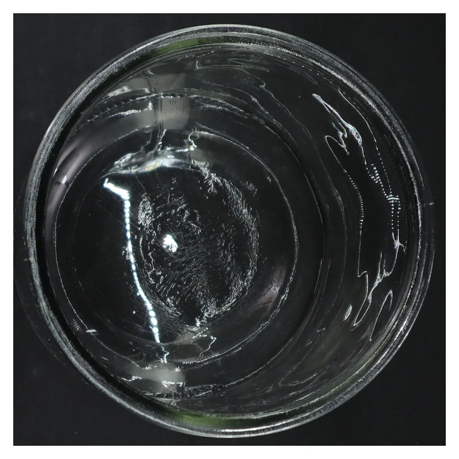 Glasvase (str. H. 17,5 cm. ø. 13,5 cm)