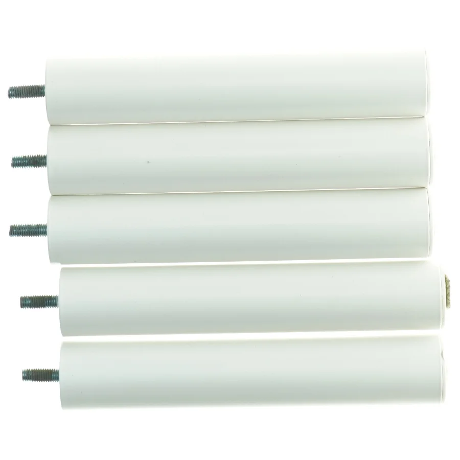 Hvide senge metalben (str. 23 x 4 cm)